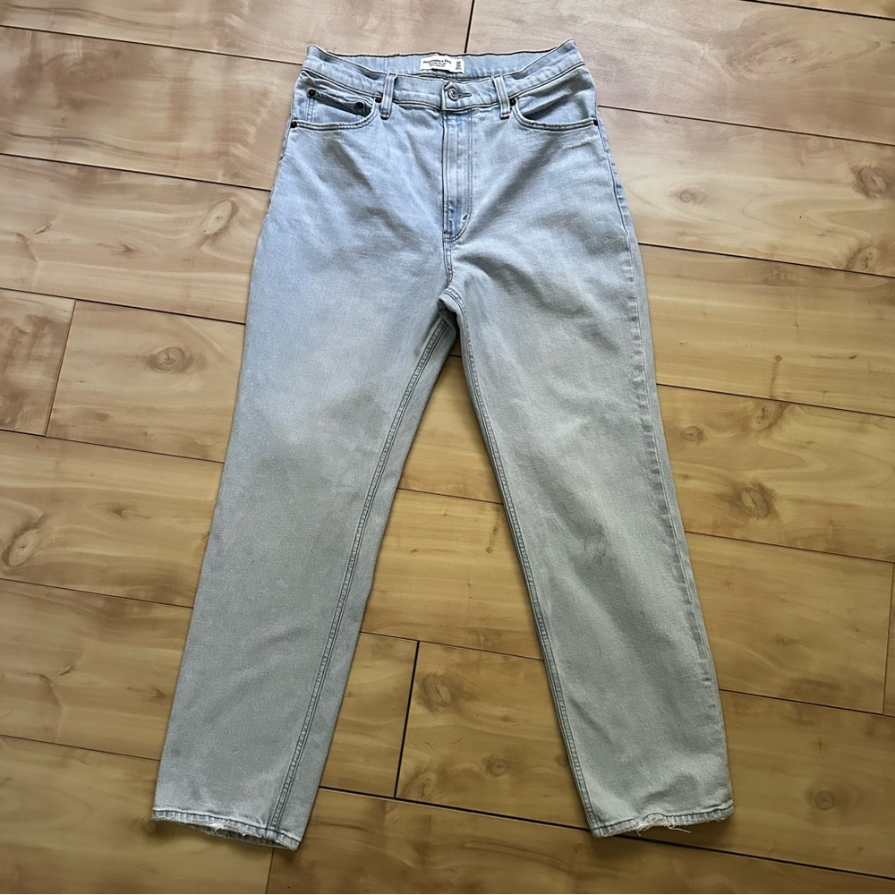 Abercrombie Ankle Straight Ultra High Rise Jeans